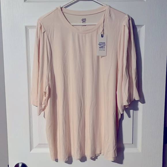 Good Hart Peachy Pink Tee - XL NWT - Picture 3 of 8